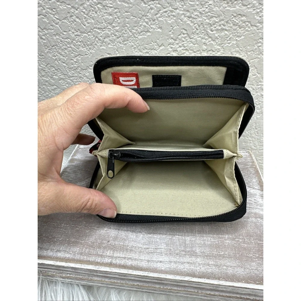 $72 🌙 Diesel Spare Parts Tan Khaki Fabric Wallet‎ Zip Around VINTAGE Y2K